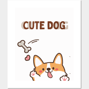 Cute Dog Posters and Art